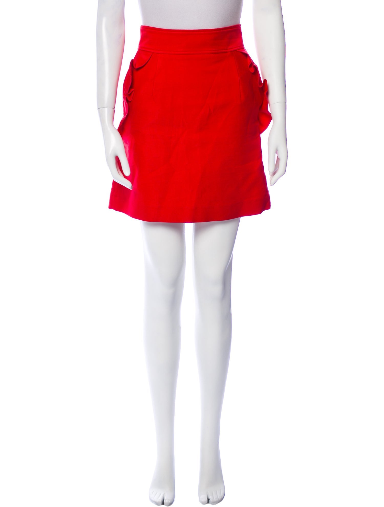 Sandro Ruffle Embellishment Mini Skirt